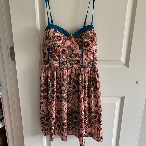 Pink and Blue Summer Dress - Picture 1 of 6